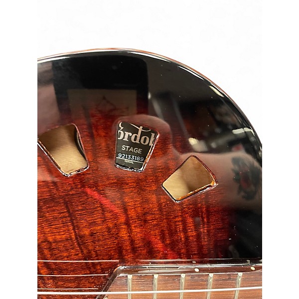 Used Cordoba Stage Brown Classical Acoustic Electric Guitar