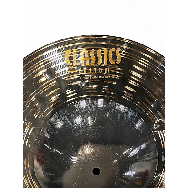 Used MEINL 18in CLASSIC CUSTOM HEAVY BIG BELL DARK RIDE Cymbal