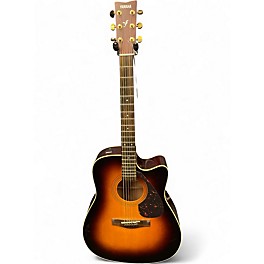 Used Yamaha FX335C 2 Tone Sunburst Acoustic Electric Guitar