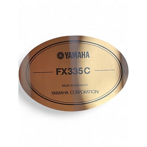 Used Yamaha FX335C 2 Tone Sunburst Acoustic Electric Guitar