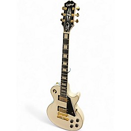 Used Epiphone Les Paul Custom Alpine White Solid Body Electric Guitar