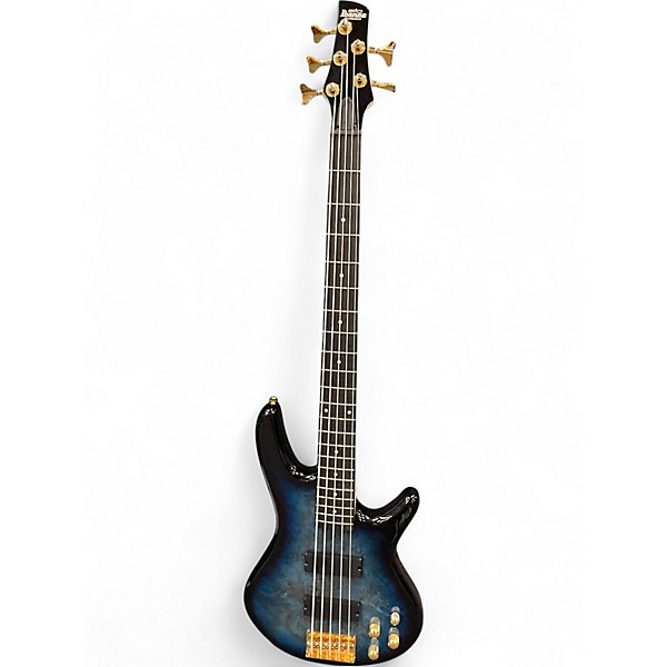 Used Ibanez GSR205PC TRANSPARENT MARINE BLUE Electric Bass Guitar