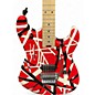Used EVH Striped Series Red with Black and White Stripes Solid Body Electric Guitar