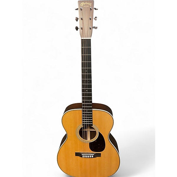 Used 2024 Martin OM28 Natural Acoustic Guitar