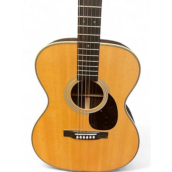 Used 2024 Martin OM28 Natural Acoustic Guitar