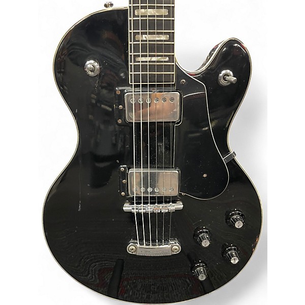 Vintage 1973 Hagstrom Standard Swede Black Solid Body Electric Guitar