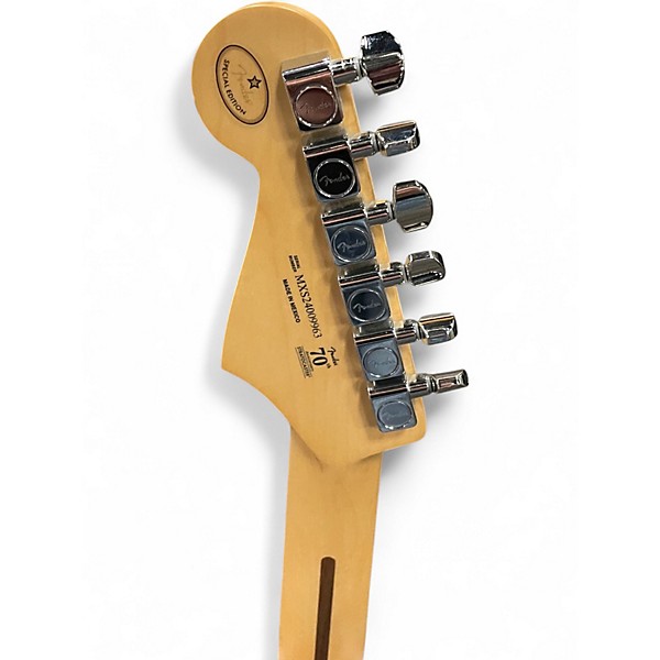 Used Fender Player Stratocaster Black Solid Body Electric Guitar