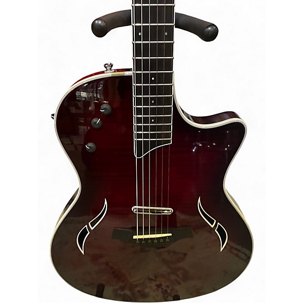 Used Taylor T5S Red Edgeburst Hollow Body Electric Guitar