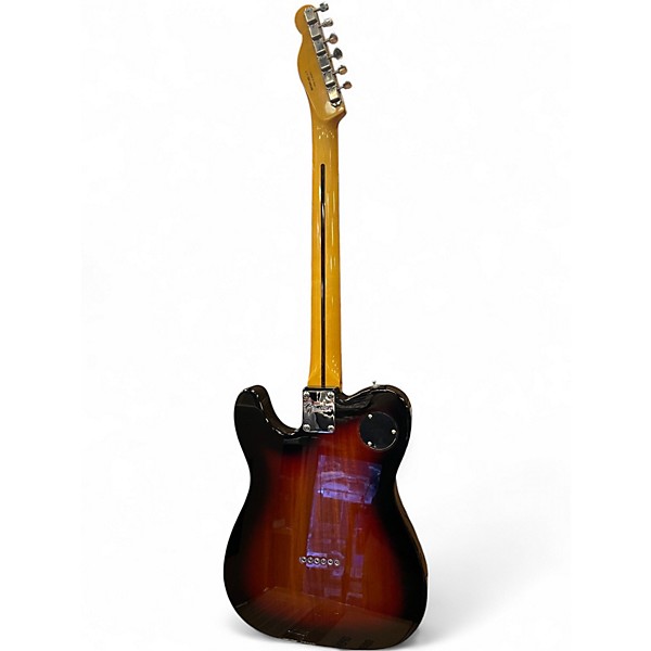 Used Fender Modern Player Telecaster Thinline Deluxe 2 Tone Sunburst Hollow Body Electric Guitar