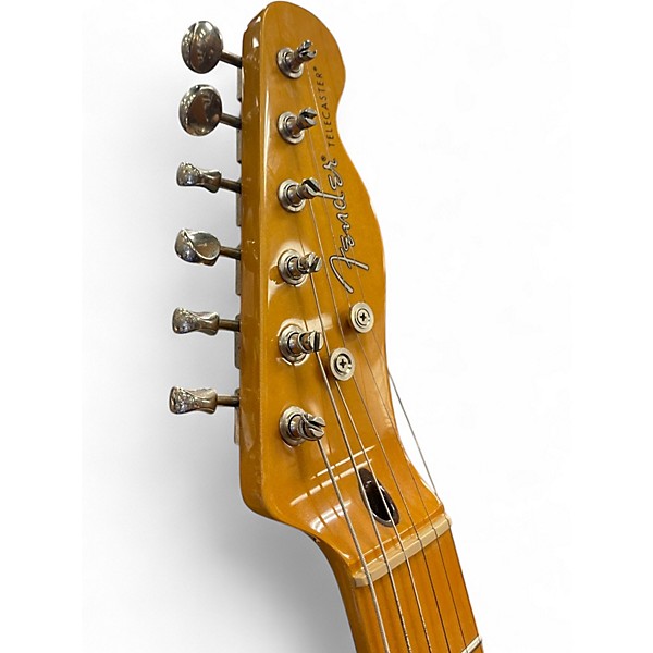 Used Fender Modern Player Telecaster Thinline Deluxe 2 Tone Sunburst Hollow Body Electric Guitar