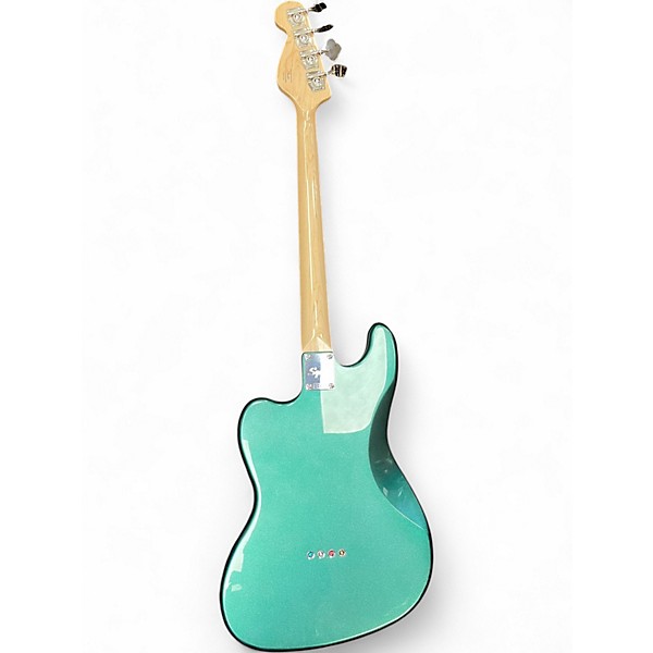 Used Squier Paranormal Rascal HH Sherwood Green Metallic Electric Bass Guitar