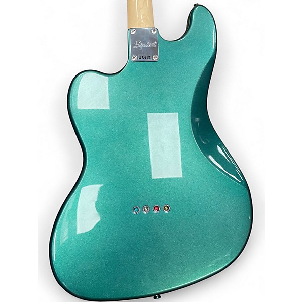 Used Squier Paranormal Rascal HH Sherwood Green Metallic Electric Bass Guitar