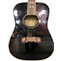 Used Dagostino D6512BE Black 12 String Acoustic Electric Guitar