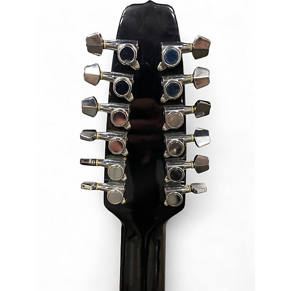 Used Dagostino D6512BE Black 12 String Acoustic Electric Guitar