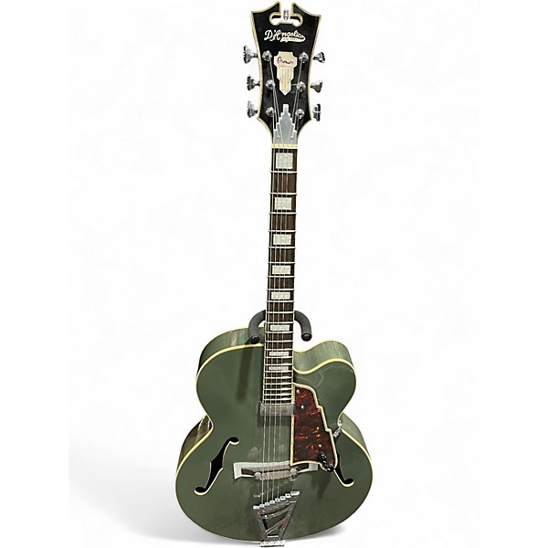 Used D'Angelico EXL-1 Royal Olive Hollow Body Electric Guitar