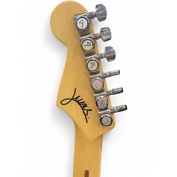 Used Fender JUANES STRATOCASTER LUNA WHITE Solid Body Electric Guitar