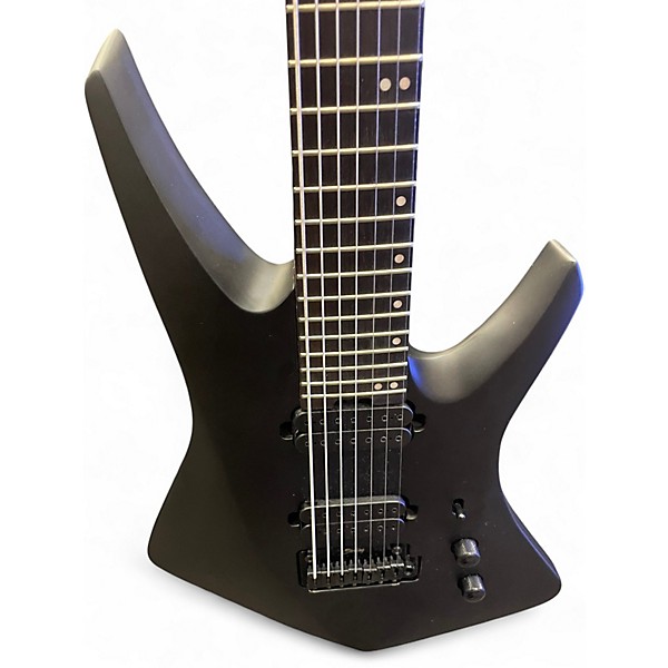 Used Sterling by Music Man Kaizen 7-string Matte black Solid Body Electric Guitar