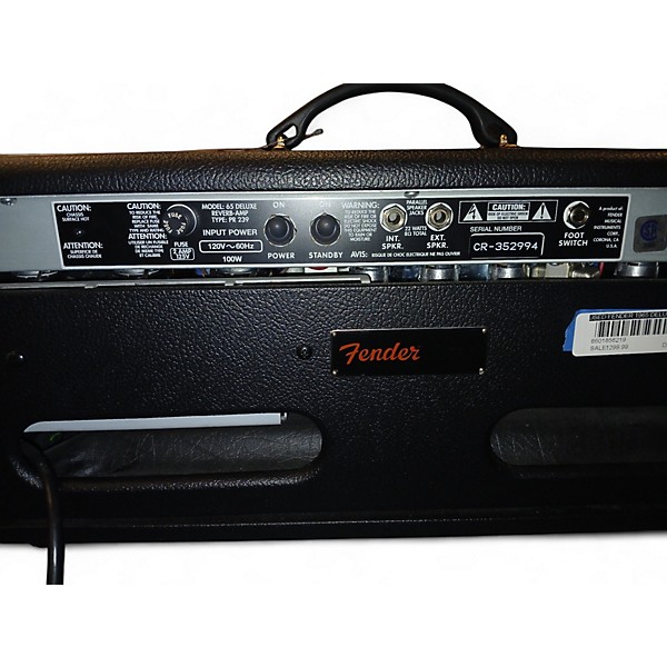 Used Fender 1965 Deluxe Reverb 22W Tube Guitar Amp Head