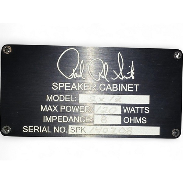 Used PRS 2x12 120W Closed Back Guitar Cabinet