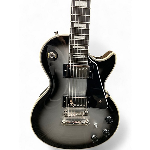 Used Epiphone Les Paul Custom Silverburst Solid Body Electric Guitar