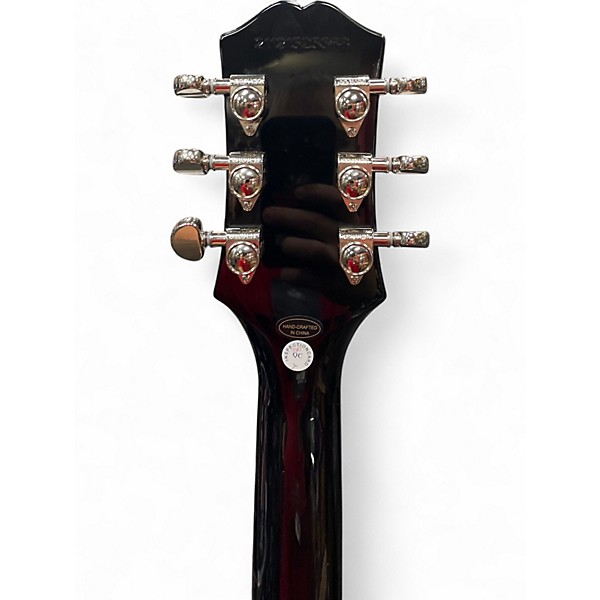 Used Epiphone Les Paul Custom Silverburst Solid Body Electric Guitar