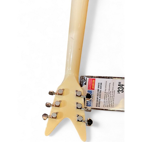 Used Dean VCO CWH White Acoustic Electric Guitar