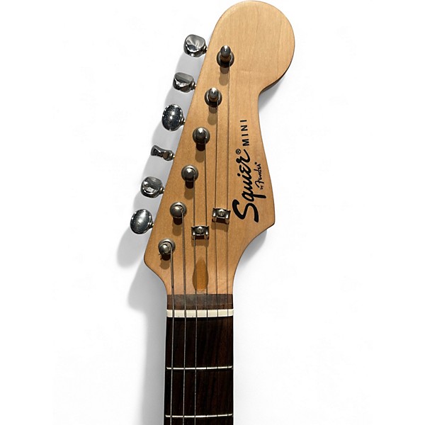 Used 2010s Squier MINI Black Solid Body Electric Guitar