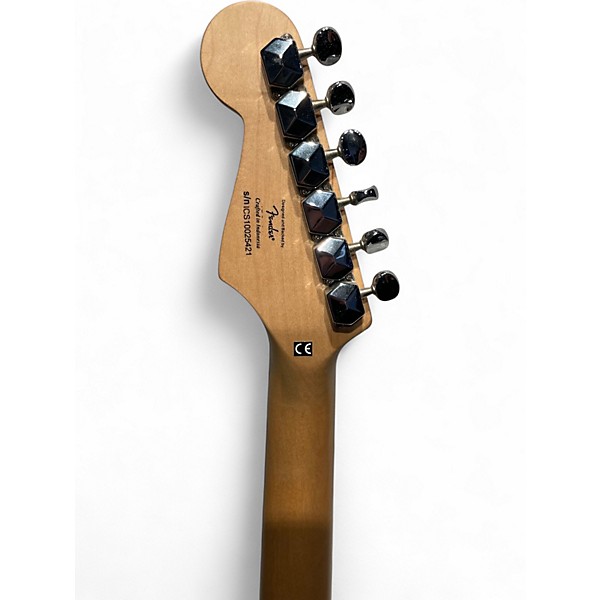 Used 2010s Squier MINI Black Solid Body Electric Guitar