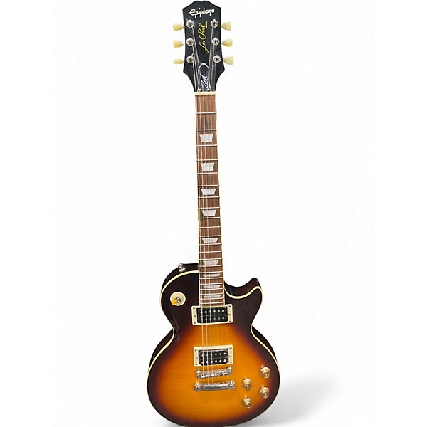 Used Epiphone Slash Signature Les Paul Classic 2 Tone Sunburst Solid Body Electric Guitar