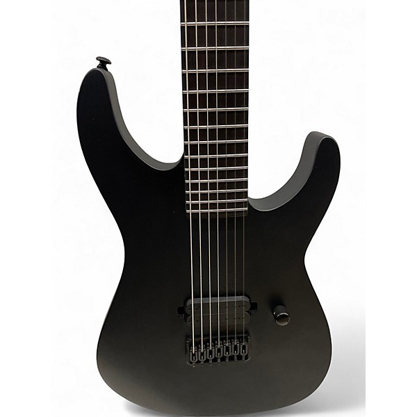 Used ESP LTD M7-BLACK METAL Black Solid Body Electric Guitar