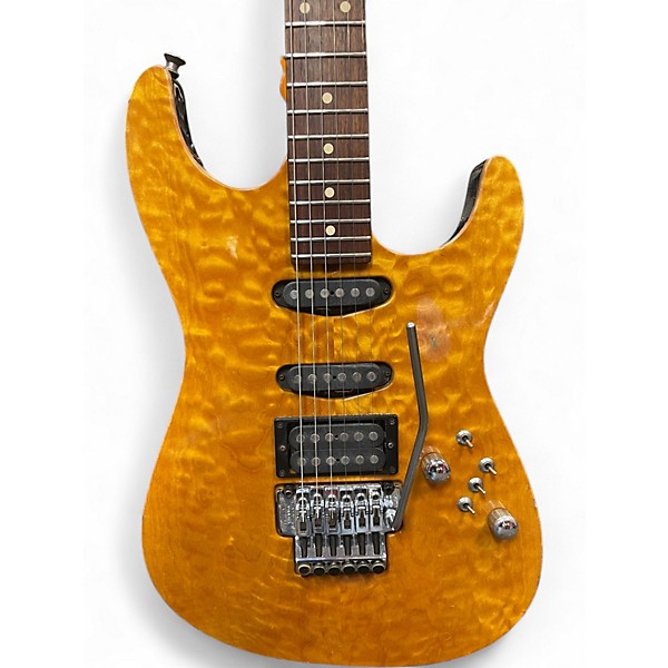 Vintage 1993 Tom Anderson Drop Top TRANSLUCENT YELLOW Solid Body Electric Guitar