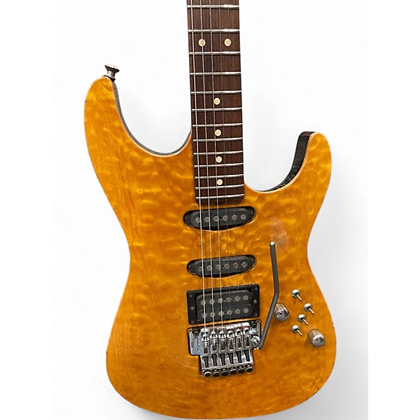 Vintage 1993 Tom Anderson Drop Top TRANSLUCENT YELLOW Solid Body Electric Guitar