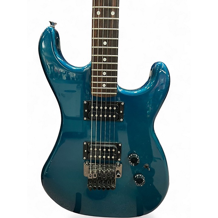 Used Kramer Focus 2000 Blue Solid Body Electric Guitar Blue
