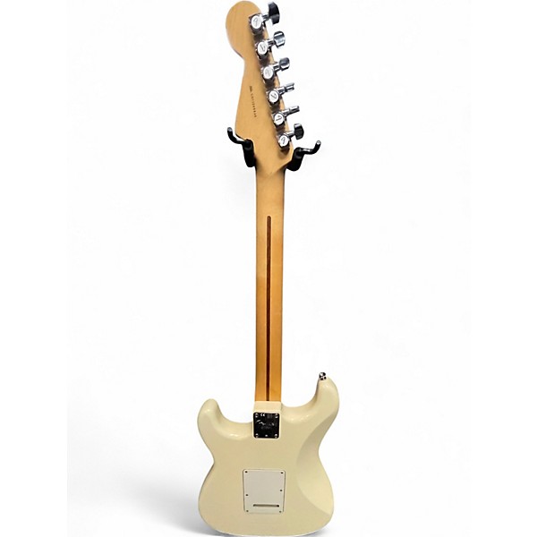 Used Fender American Standard Stratocaster Aged White Plastic Solid Body Electric Guitar