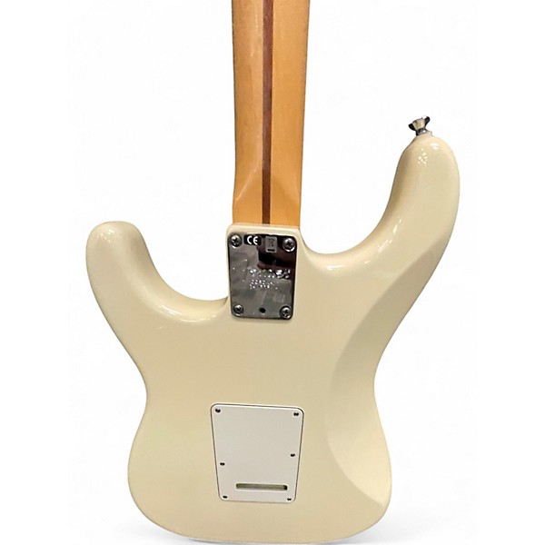 Used Fender American Standard Stratocaster Aged White Plastic Solid Body Electric Guitar