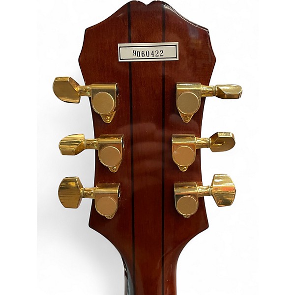 Vintage 1991 Epiphone Sheraton Vintage Sunburst Hollow Body Electric Guitar