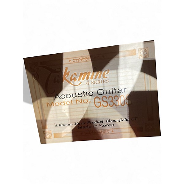 Used Takamine GS330S Natural Acoustic Guitar