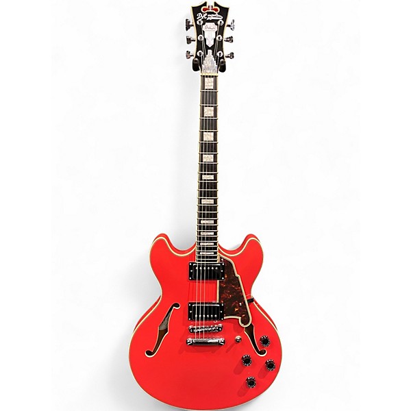 Used D'Angelico DAPDCFRCSCB Fiesta Red Hollow Body Electric Guitar