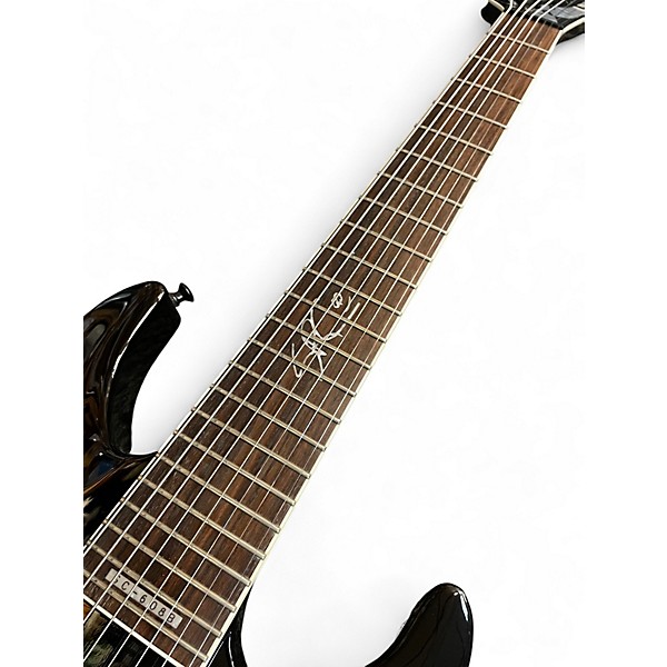 Used ESP LTD SC608B Stephen Carpenter Signature Baritone Black Solid Body Electric Guitar