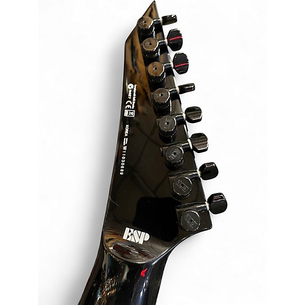 Used ESP LTD SC608B Stephen Carpenter Signature Baritone Black Solid Body Electric Guitar