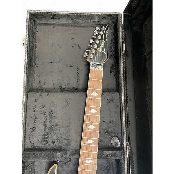 Vintage 1997 Ibanez UV777-BK Black Solid Body Electric Guitar