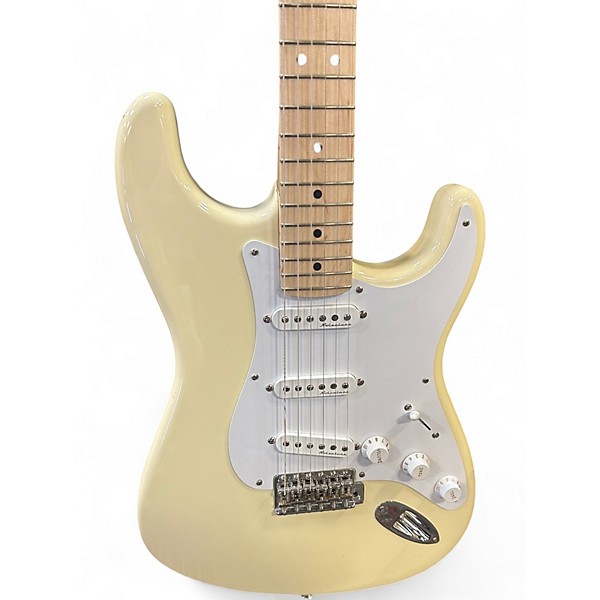 Used 2022 Fender Artist Series Eric Clapton Stratocaster Olympic White Solid Body Electric Guitar