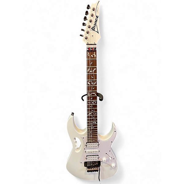 Used Ibanez JEMJR Alpine White Solid Body Electric Guitar