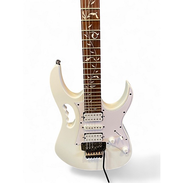 Used Ibanez JEMJR Alpine White Solid Body Electric Guitar