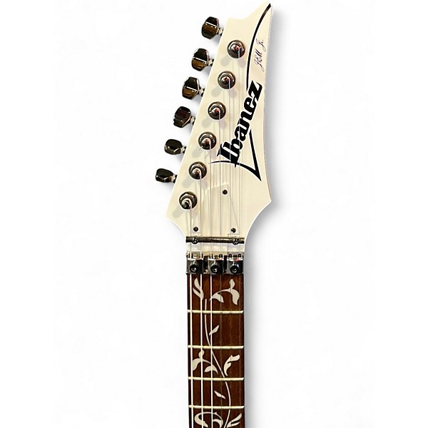 Used Ibanez JEMJR Alpine White Solid Body Electric Guitar