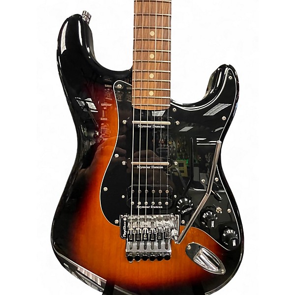 Used 2022 Fender Player Stratocaster HSS Floyd Rose 3 Color Sunburst Solid Body Electric Guitar