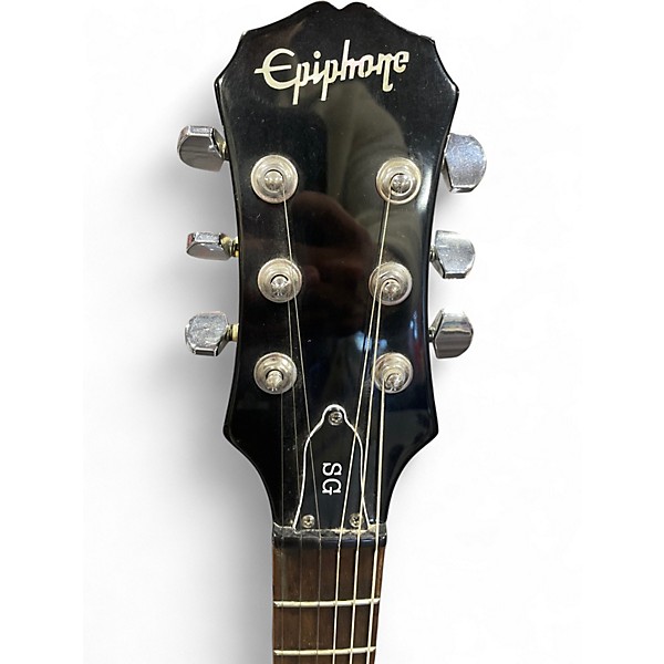 Used Epiphone SG Standard Left Handed Black Electric Guitar