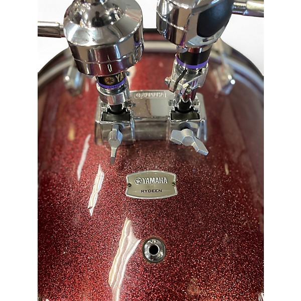 Used Yamaha 4 Piece Rydeen 4 piece kit burgundy glitter Drum Kit