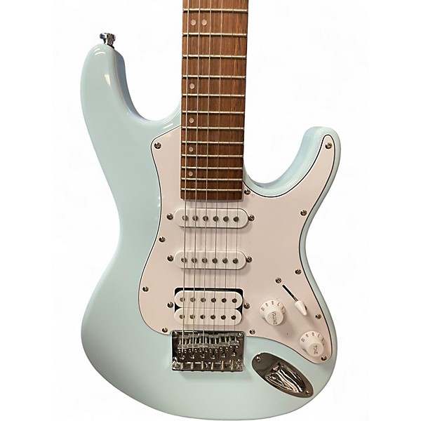 Used Mitchell TD100 Short Scale Blue Solid Body Electric Guitar