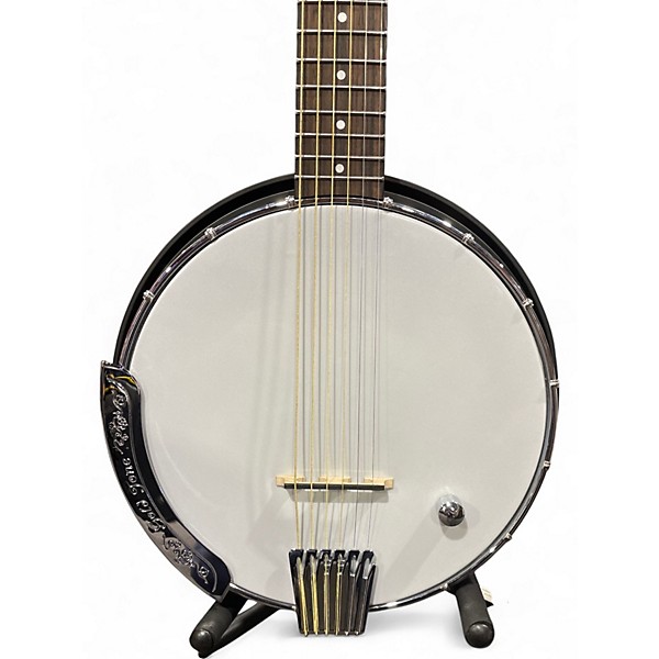 Used Gold Tone I-AC-6+ Banjitar Black Resonator Guitar